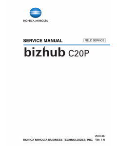 Konica-Minolta bizhub C20P FIELD-SERVICE Service Manual