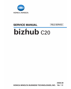 Konica-Minolta bizhub C20 FIELD-SERVICE Service Manual