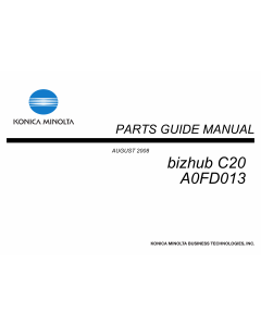 Konica-Minolta bizhub C20 Parts Manual