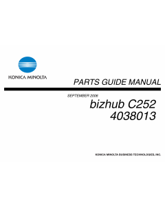 Konica-Minolta bizhub C252 Parts Manual