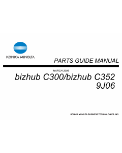 Konica-Minolta bizhub C300 C352 Parts Manual