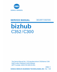 Konica-Minolta bizhub C300 C352 SECURITY-FUNCTION Service Manual