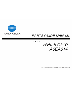 Konica-Minolta bizhub C31P Parts Manual
