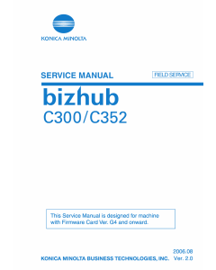 Konica-Minolta bizhub C350 C352 FIELD-SERVICE Service Manual