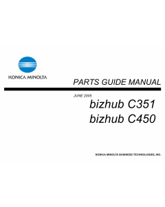 Konica-Minolta bizhub C351 C450 Parts Manual