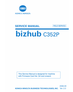 Konica-Minolta bizhub C352P FIELD-SERVICE Service Manual