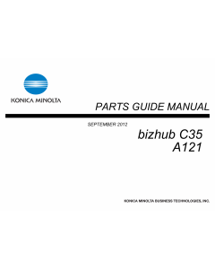 Konica-Minolta bizhub C35 Parts Manual