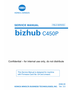 Konica-Minolta bizhub C450P FIELD-SERVICE Service Manual