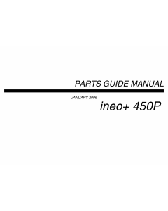 Konica-Minolta bizhub C450P ineo Parts Manual