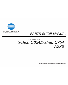 Konica-Minolta bizhub C654 C754 Parts Manual