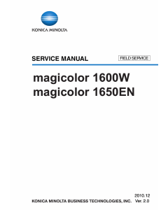 Konica-Minolta magicolor 1600W 1650EN FIELD-SERVICE Service Manual