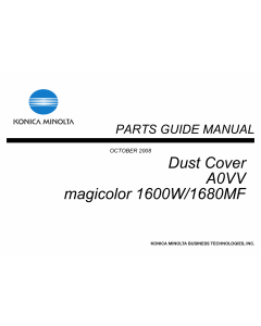 Konica-Minolta magicolor 1600W 1680MF Dust-Cover A0VV Unit Parts Manual