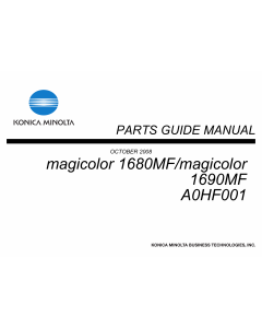 Konica-Minolta magicolor 1680MF 1690MF Parts Manual