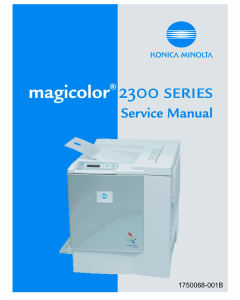 Konica-Minolta magicolor 2300 Service Manual