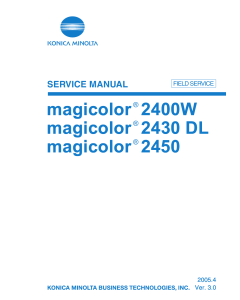Konica-Minolta magicolor 2400W 2430DL 2450 FIELD-SERVICE Service Manual