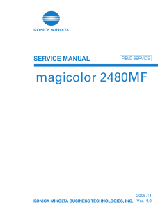 Konica-Minolta magicolor 2480MF FIELD-SERVICE Service Manual