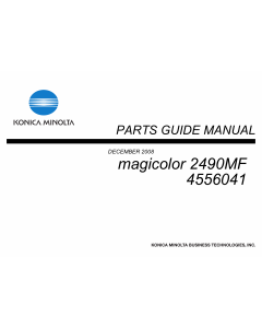Konica-Minolta magicolor 2490MF 4556041 Parts Manual
