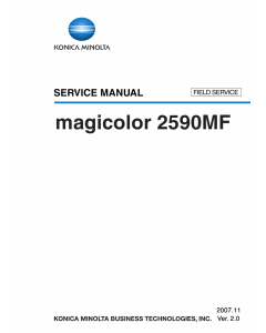 Konica-Minolta magicolor 2590MF FIELD-SERVICE Service Manual