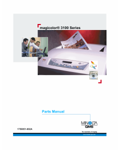 Konica-Minolta magicolor 3100 Parts Manual