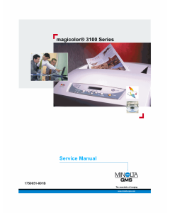 Konica-Minolta magicolor 3100 Service Manual