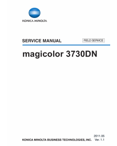 Konica-Minolta magicolor 3730DN FIELD-SERVICE Service Manual