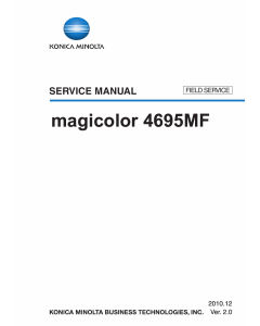 Konica-Minolta magicolor 4695MF FIELD-SERVICE Service Manual