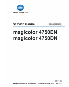 Konica-Minolta magicolor 4750EN 4750DN FIELD-SERVICE Service Manual