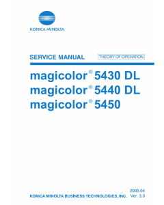 Konica-Minolta magicolor 5430DL 5440DL 5450 THEORY-OPERATION Service Manual