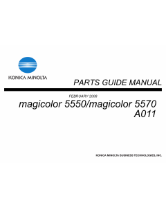 Konica-Minolta magicolor 5550 5570 A011 Parts Manual