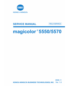 Konica-Minolta magicolor 5550 5570 FIELD-SERVICE Service Manual