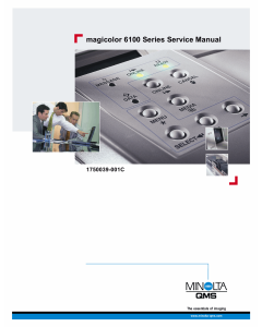 Konica-Minolta magicolor 6100 Service Manual