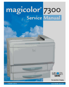 Konica-Minolta magicolor 7300 Service Manual