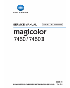 Konica-Minolta magicolor 7450 7450II THEORY-OPERATION Service Manual