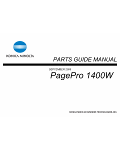 Konica-Minolta pagepro 1400W Parts Manual