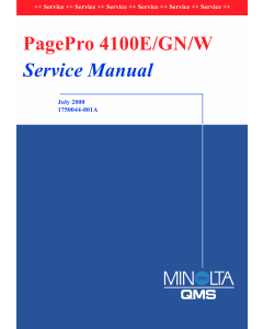 Konica-Minolta pagepro 4100E Parts Manual