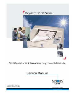 Konica-Minolta pagepro 9100 Service Manual