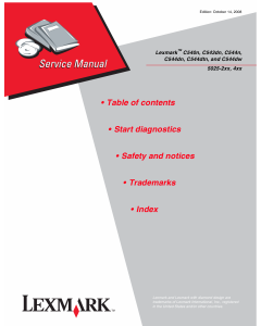 Lexmark C C540n C543dn C544 5025 Service Manual