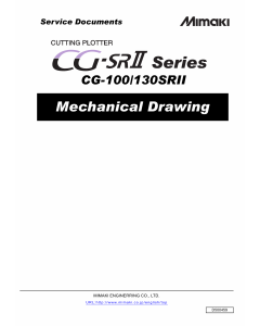 MIMAKI CG SRII 100 130 MECHANICAL DRAWING Parts Manual
