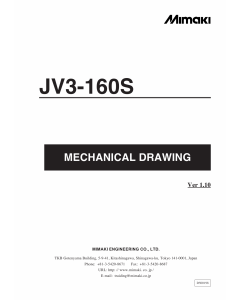 MIMAKI JV3 160S MECHANICAL DRAWING Parts Manual