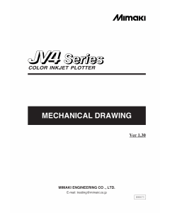 MIMAKI JV4 130 160 180 MECHANICAL DRAWING Parts Manual