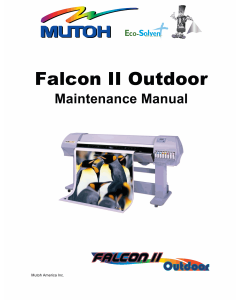 MUTOH FalconII Outdoor Service Manual