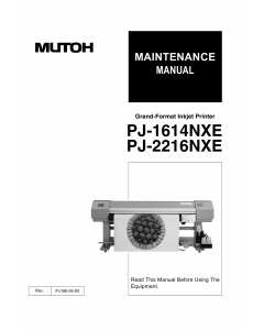 MUTOH PJ 1614 2216 NEX Service Manual