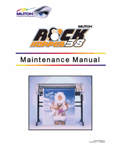 MUTOH RockHopper 38 Service Manual