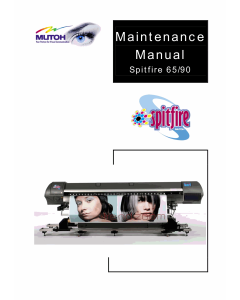 MUTOH Spitfire 65 90 Maintenance Service Manual