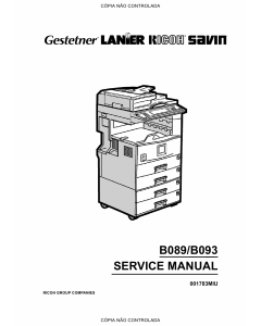 RICOH Aficio 2022 2027 B089 B093 Service Manual