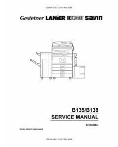 RICOH Aficio 2035e 2045e B135 B182 B138 B183 Service Manual