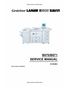 RICOH Aficio 2090 2105 B070 B071 Service Manual