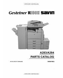 RICOH Aficio 350e 450e A283 A284 Parts Catalog