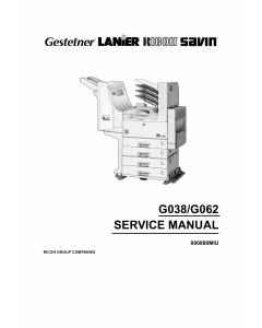 RICOH Aficio AP-2700 AP3200 G038 G062 Parts Service Manual