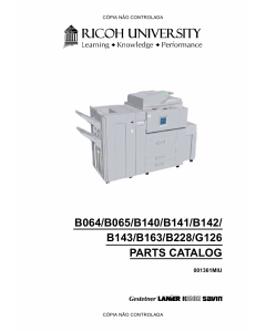 RICOH Aficio AP-900 G126 Parts Catalog